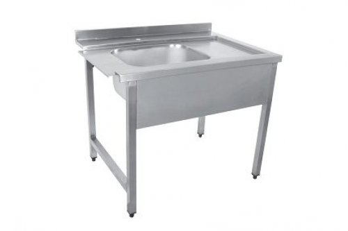 MAKİNE GİRİS TEZGAHI, TEK EVYE: 40X50X30 CM (SAG GİRİS)