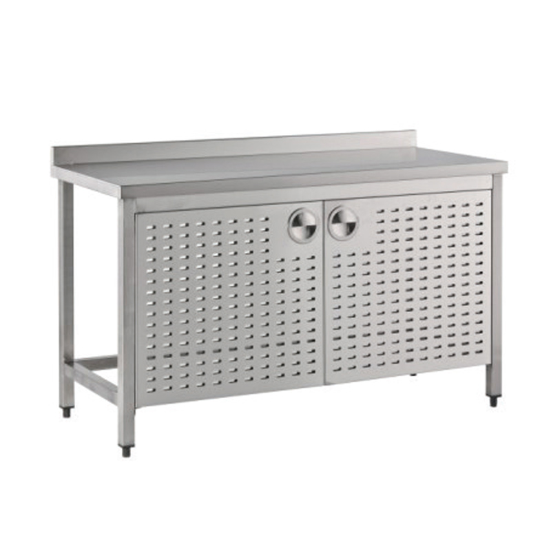 [BR.PT.7012] PREMIX TABLE, PERFOREATED DOORS, W/O BOTTOM SHELF
