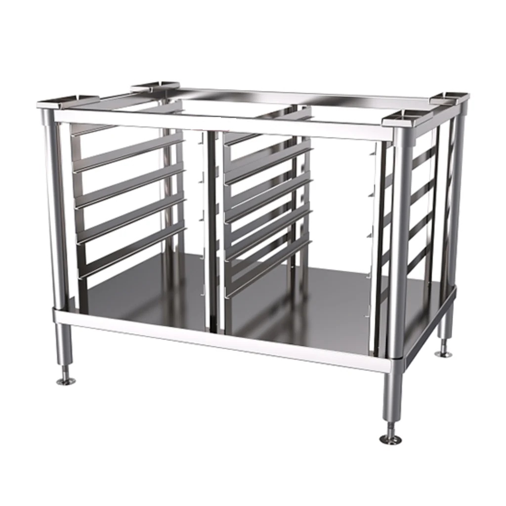 STAND FOR OVEN, WITH TRAY SLIDER