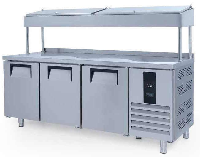 Refrigerator, High Make-Up, -2/+8 ˚C, 515 Lt, 3 Doors, AISI304