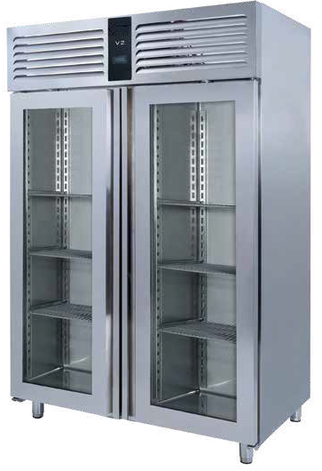 Refrigerator, Vertical, 2 Glass Doors, -2/+8 ˚C, 1340 Lt