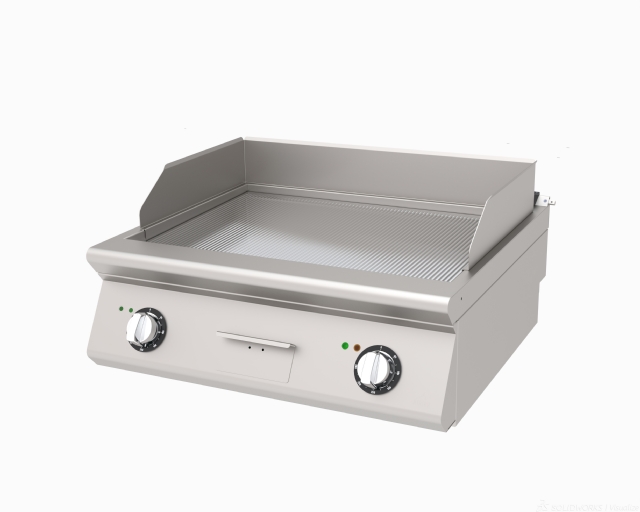 Grill, Electric, Ribbed, Chrome