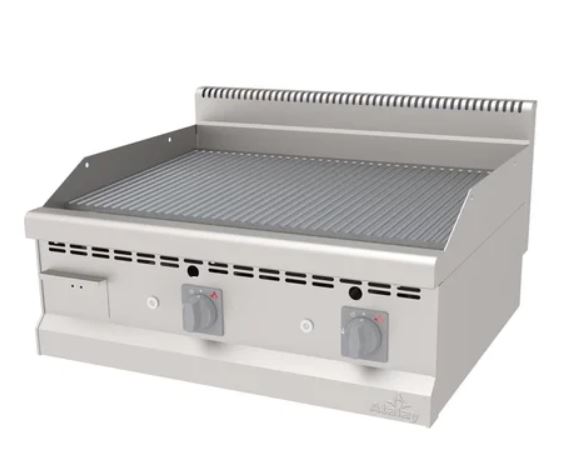 Grill, Gas, Ribbed, Chrome