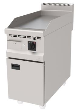 Grill, Gas, Smooth Chrome, on Cupboard