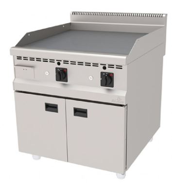 Grill, Gas, Smooth Chrome, on Cupboard