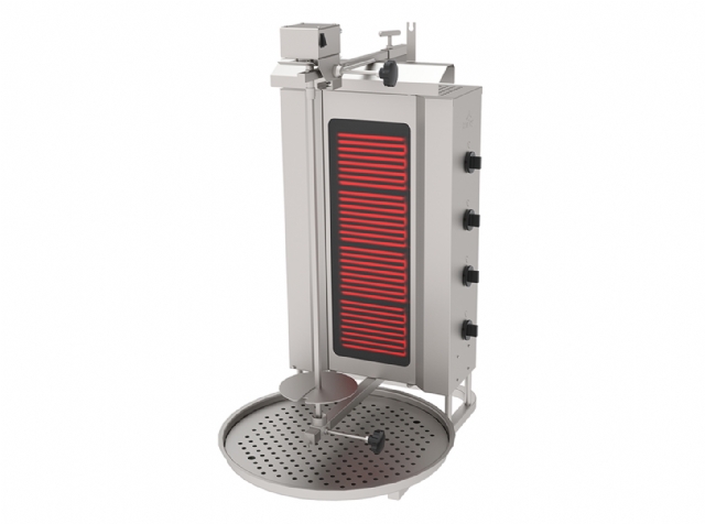 Döner Ocağı, Elektrikli, Üstten Motorlu, 4 Radyanlı
