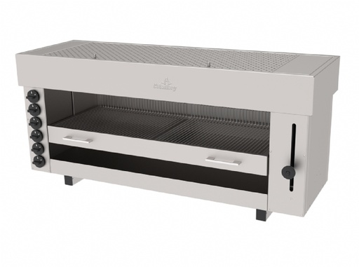 Salamender, Gas, Adjustable Top, 6 Heaters