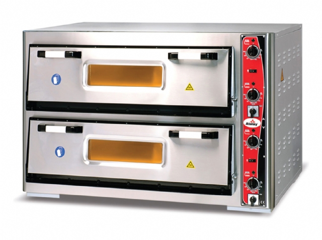 Pizza Oven, Electric, Double Deck, Chamber: 92×62 cm