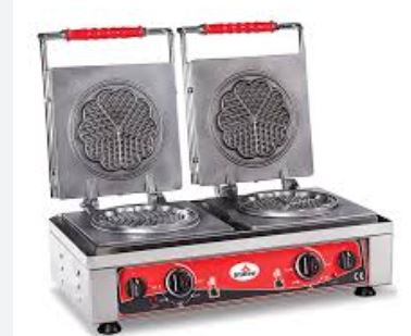 Waffle Makinesi, Elektrikli, Çiftli Yonca, Setüstü