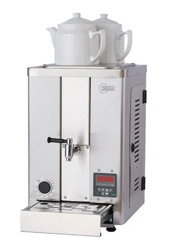 Çay Makinesi, Elektrikli, Qerqüo, 2 Demlikli, 13 Lt,  INOX