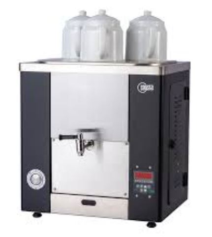 Çay Makinesi, Elektrikli, Qerqüo, 3 Demlikli, 23 Lt,  Siyah
