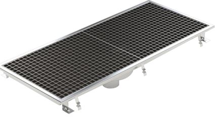 Floor Drain,  Bottom Outlet, Center Drain,  Shallow Model, Sloped