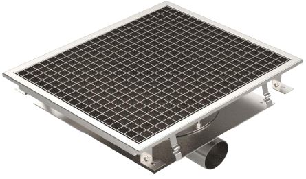Floor Drain,  on Side Outlet,  Center Drain, Deep Model