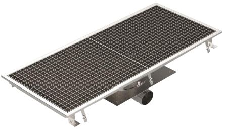 Floor Drain,  on Side Outlet,  Center Drain,  Shallow Model,   Sloped