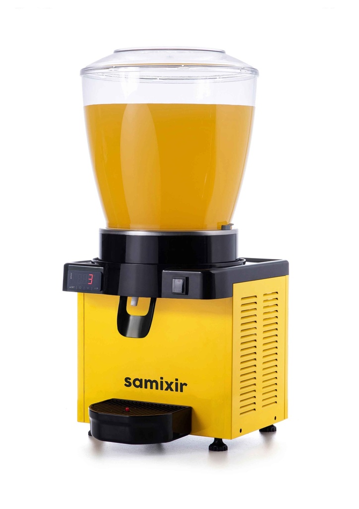 Beverage Dispenser, 22Lt, Mixer, Yellow, Digital