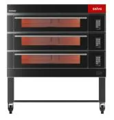 Patiserie Oven, Electric, Stone Bottom, Steam, on Stand, 3 Decks, 4 Pcs 40×60 cm Tray Per Deck