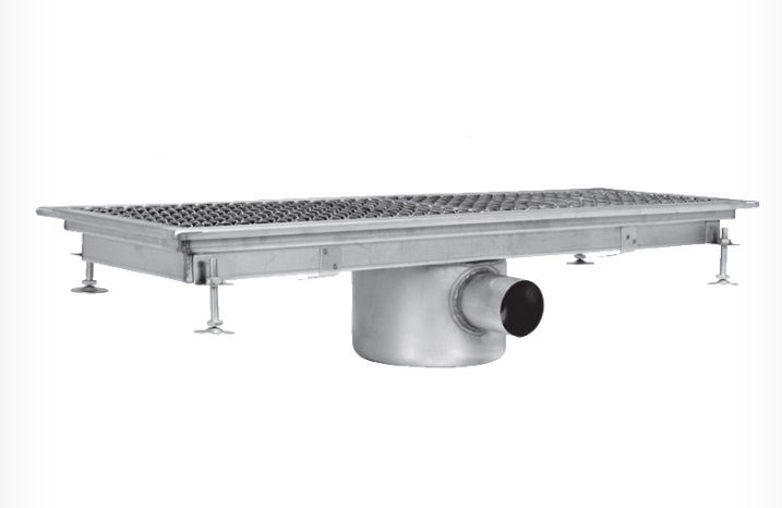 Floor Drain,  on Side Outlet, Center Drain