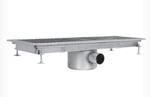 Floor Drain,  on Side Outlet, Center Drain