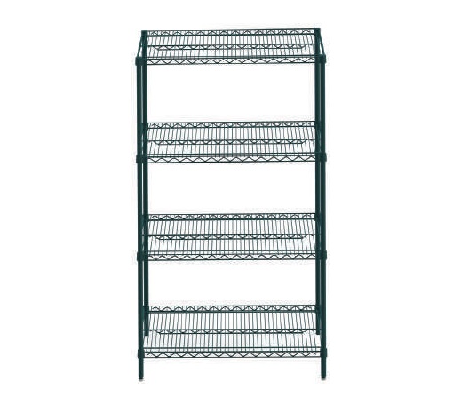 Shelving Unit, 4 Tiers, Adjustable, Powder Coated
