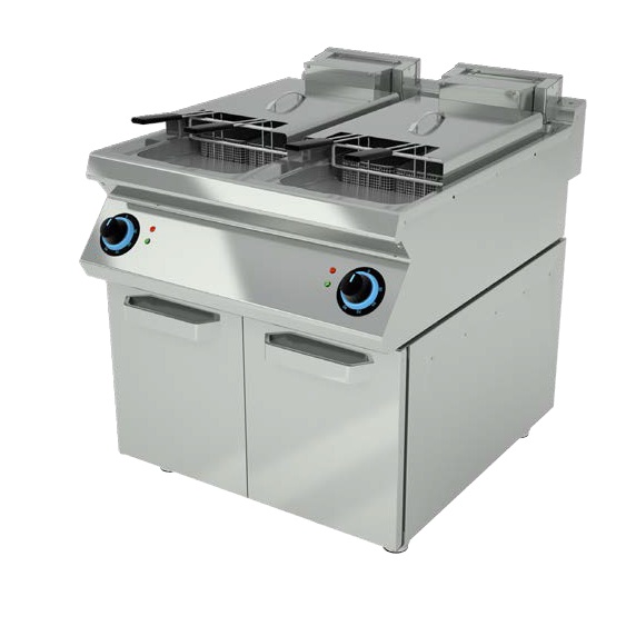 Fryer, Electric, 2×24 Lt Capacity, with Cabinet.