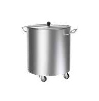 Garbage Bin, Stainless Steel, Mobi̇le, with Lid
