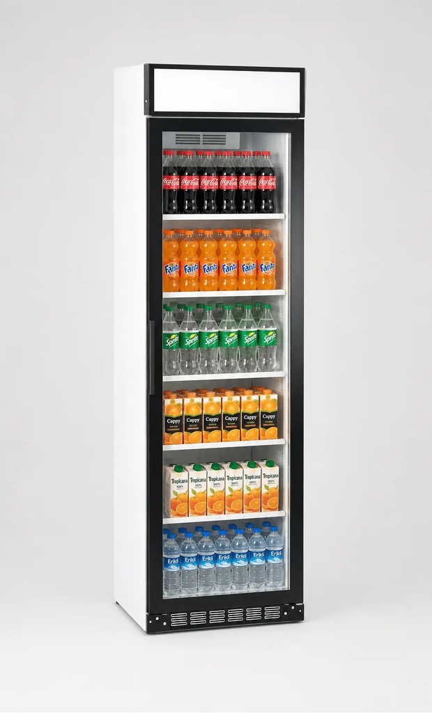 Bottle Cooler, Vertical, 0 / +10°C, 345 Lt, 5 Shelves