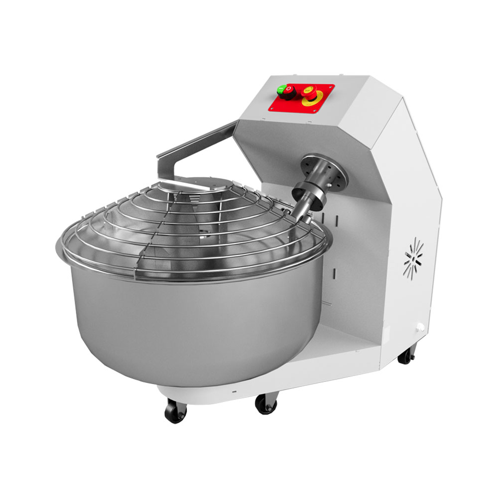 Dough Kneader, 12 kg Floor, 30 Lt Bowl (43×22 cm), with Lid, on Wheels, 380V