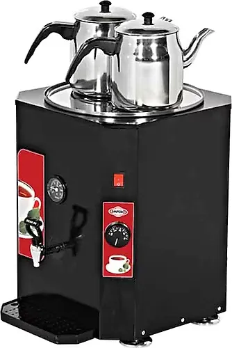 Çay Otomatı, 250 BARDAK-23 Lt Kapasiteli, 2 Demlikli